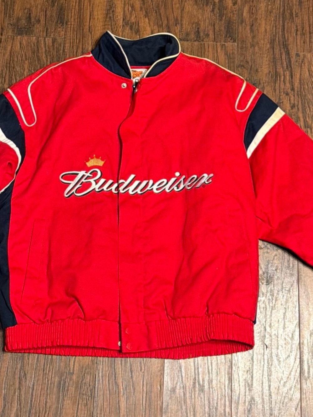 Vintage Winners Circle NASCAR Budweiser Dale Earnhardt Jr. #8 Racing Jacket M
